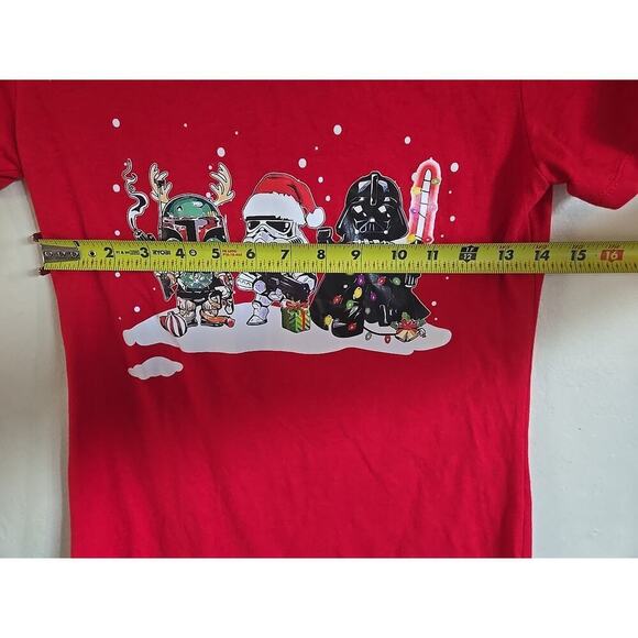 Darth Vader Stormtroopers Star Wars Cartoon Christmas T-shirt Women's - Picture 7 of 8